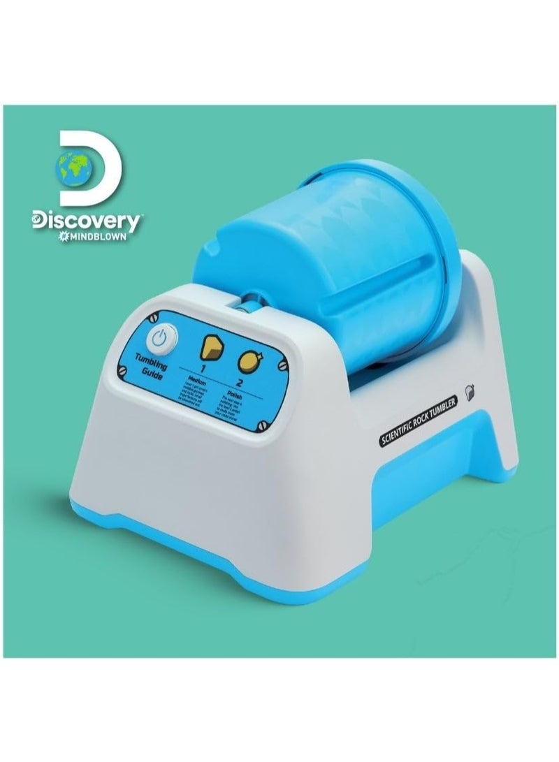 Discovery™ #MINDBLOWN Rock Tumbler Starter Kit – Stone Polishing Set with Rocks, Grit, Gem Case| STEM Science Project Kit for Kids & Beginners| Cool Toy for Boys & Girls Ages 8+ - Image 5
